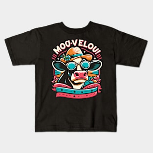 Moo-- Vellous! Funny Cow lover Kids T-Shirt